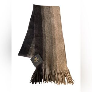 McDonald New Zealand Scarf New with Tags Ombré Possum Merino with Mulberry Silk